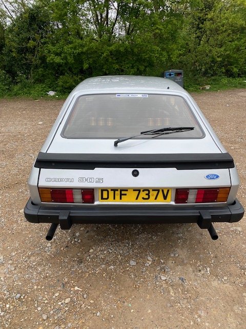 Rear of the Ford Capri 3.0 S with 3.0 S badging